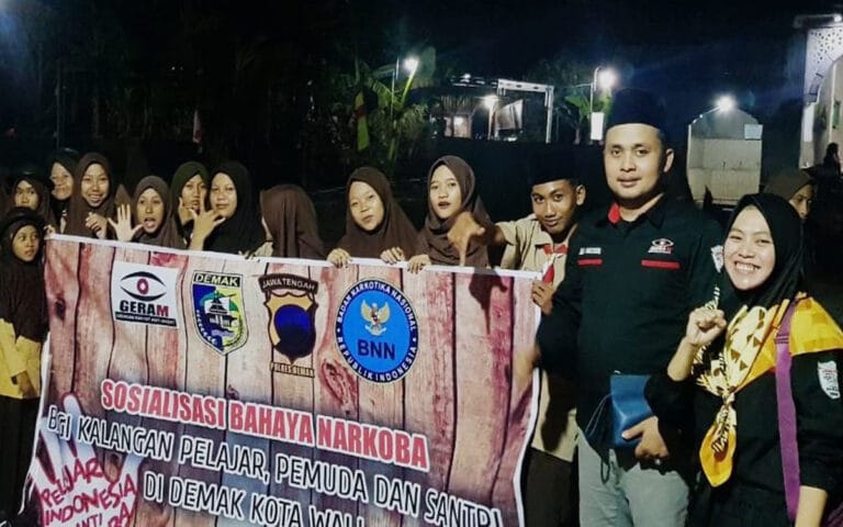 Geram Ajak Sejumlah Sekolah Bersihkan Lingkungan Dari Bahaya Narkoba