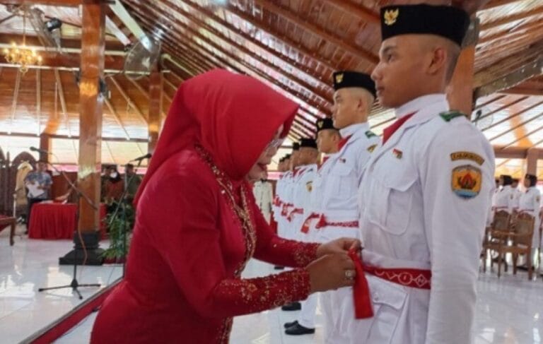Anggota Paskribraka Grobogan Tahun 2022 Resmi Dikukuhkan