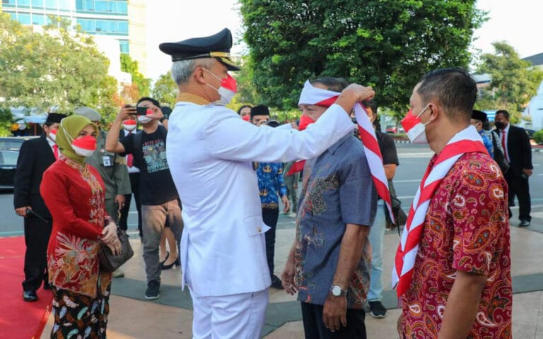 Eks Napiter Jateng Ikuti Upacara HUT Kemerdekaan RI ke-77