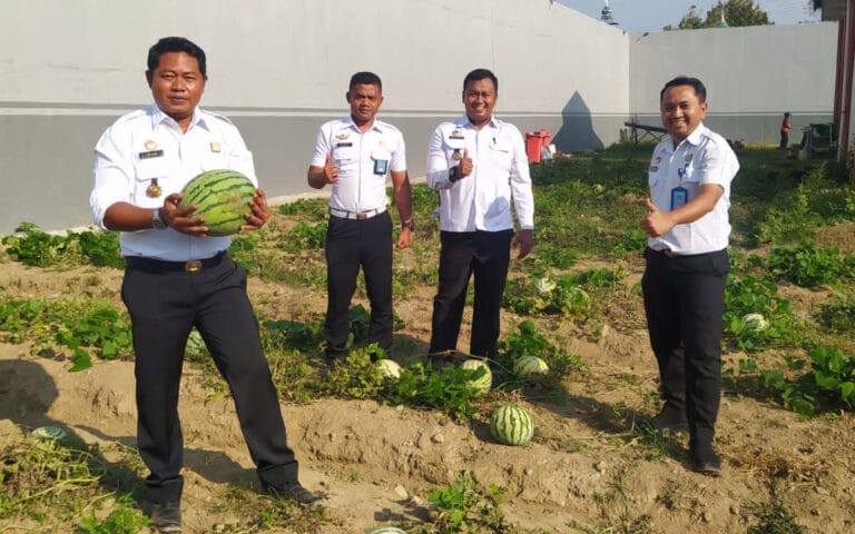 Rutan Kelas IIB Boyolali Budidayakan Buah Semangka