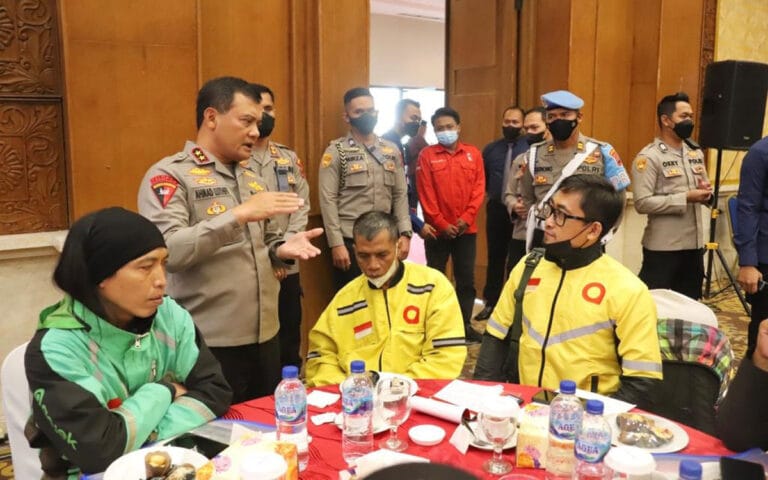 Komunitas Ojol dan Mahasiswa Urun Rembug Dalam Diskusi Panel Polda Jateng