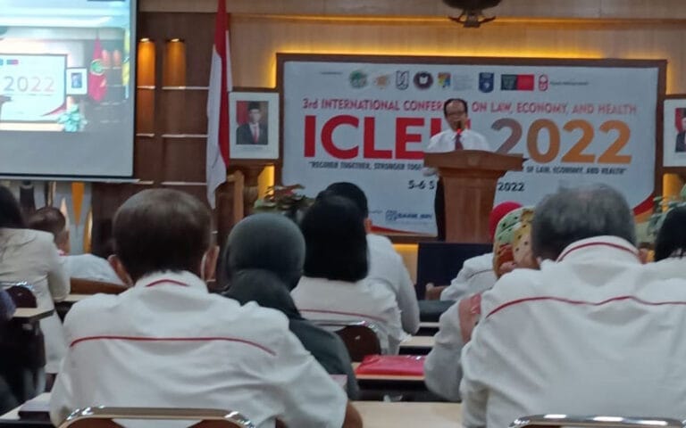 FH Untag Gelar International Confrence Of Law Economic And Health