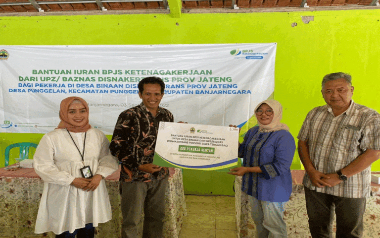 200 Pekerja Informal di Desa Punggelan Terlindungi BPJS Ketenagakerjaan