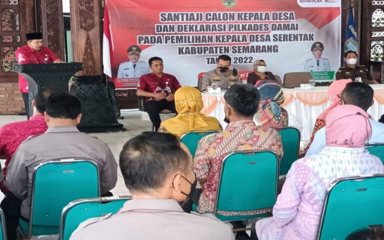 Bupati Semarang Imbau 71 Cakades Jaga Situasi Kondusif