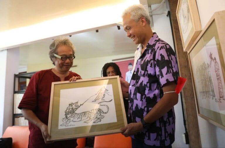 Ganjar Gojekan Bareng Butet dan Seniman Yogyakarta 