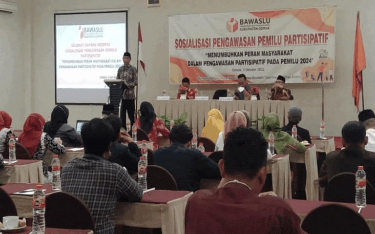 Bawaslu Demak Gelar Sosialisasi Pengawasan Pemilu Partisipatif
