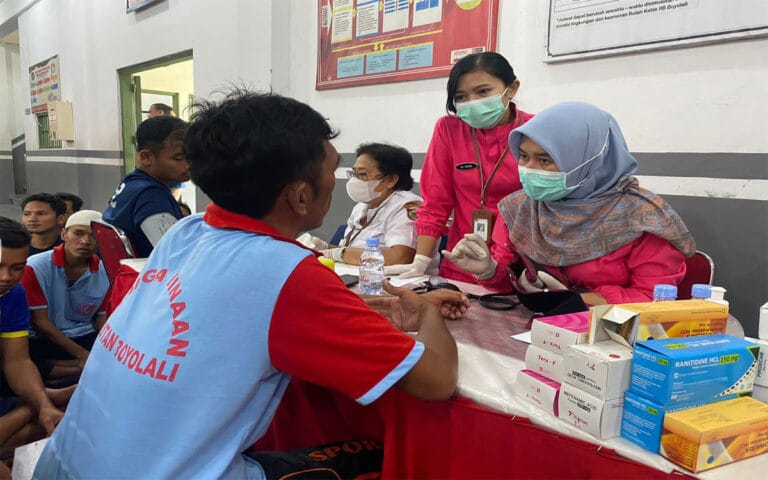 Rutan Boyolali-Puskesmas Mojosongo Gelar Pemeriksaan Kesehatan Massal