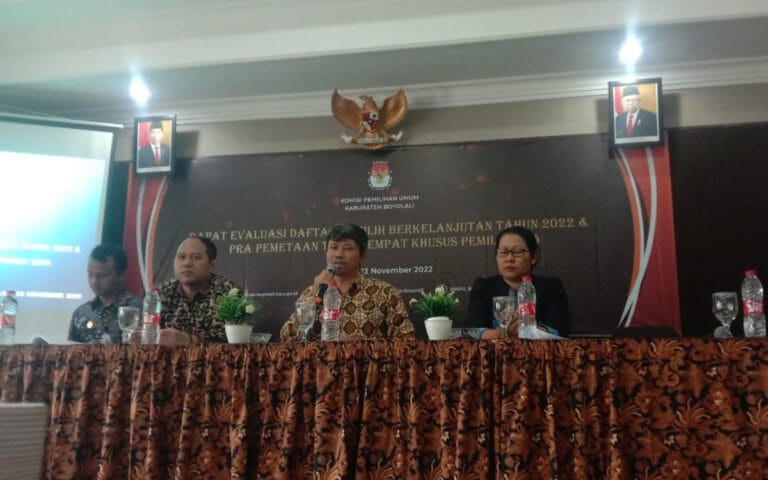 Rutan Boyolali Hadiri Rapat Evaluasi Daftar Pemilih Pemilu 2024