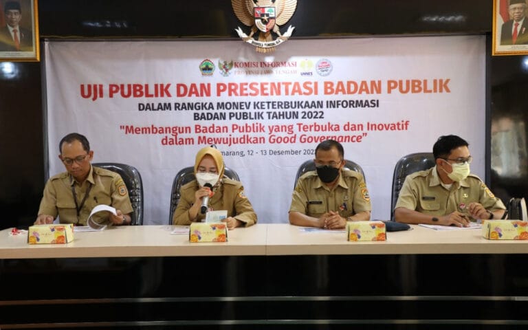 Pemprov Jateng Dorong Badan Publik Lakukan Keterbukaan Informasi