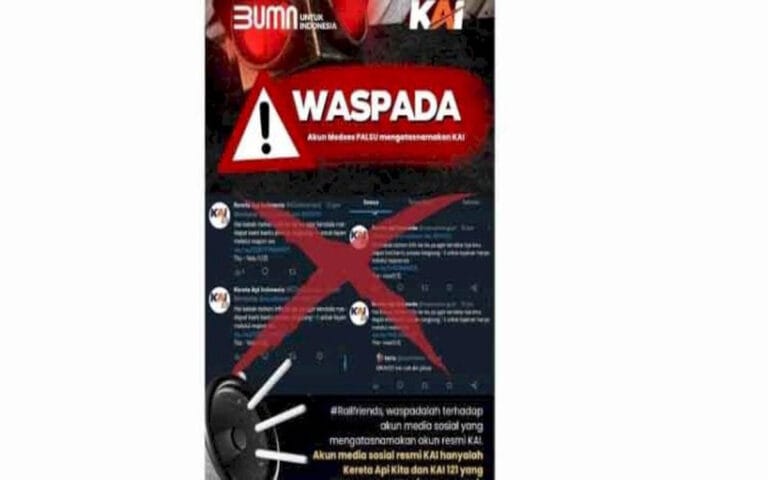 KAI Minta Masyarakat Waspada Terhadap Akun Twitter Palsu