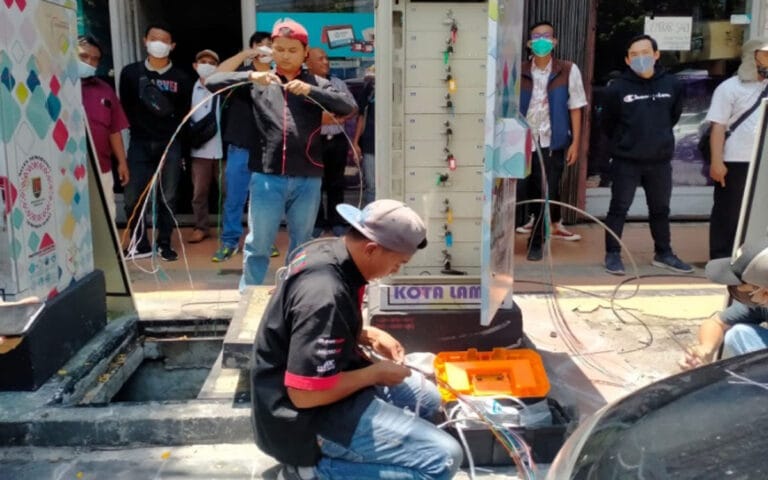 Proyek Pemindahan Kabel FO Mulai Direalisasikan di Kawasan Segitiga Emas Semarang