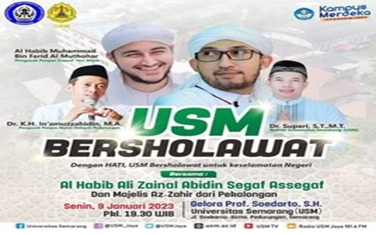Menyambut Tahun Baru, Universitas Semarang Bersholawat untuk Keselamatan Negeri