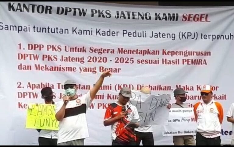 Kantor DPW PKS Jateng di Segel