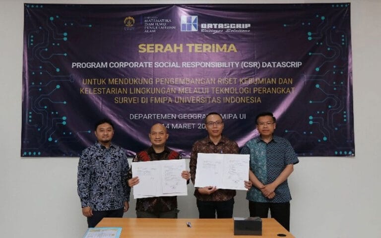 PT Datascrip Hibahkan Perangkat Survei Senilai Rp 2,5 Miliar Untuk UI