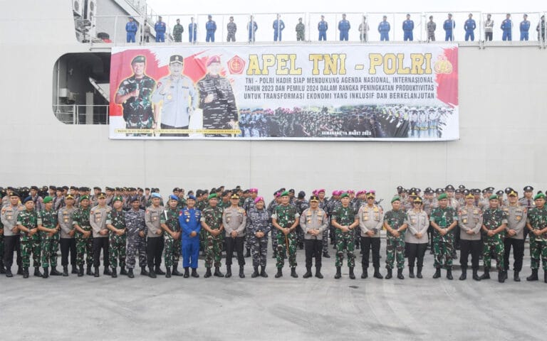 Apel Bersama TNI-Polri Bersiap Dukung Agenda Nasional, Internasional Tahun 2023 dan Pemilu 2024