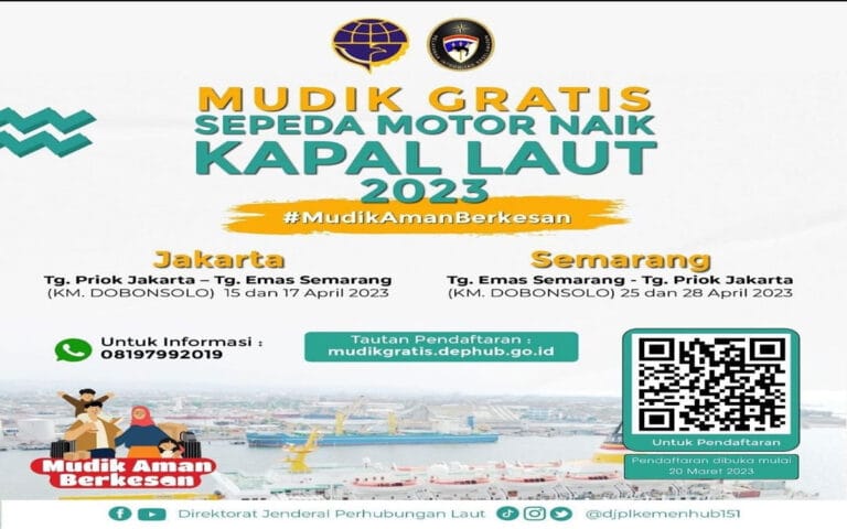 Mau Ikutan Mudik Gratis Dengan Kapal, Segera Daftar dan Ini Syaratnya
