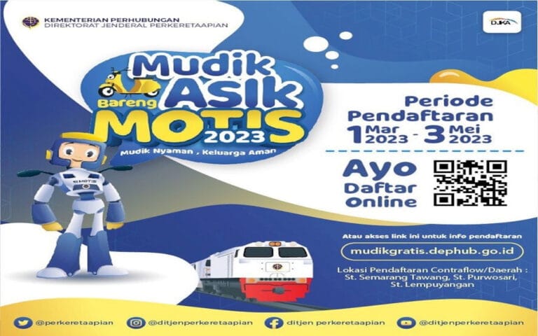 DJKA Kemenhub Buka Program Motor Gratis Jelang Lebaran 2023