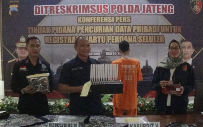 Polda Jateng Ungkap Pemalsuan Data Elektronik Aktivitasi Kartu Seluler