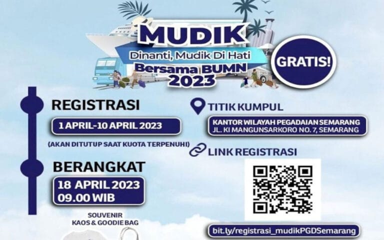 Pegadaian Kanwil XI Semarang Gelar Mudik Gratis Lebaran 2023