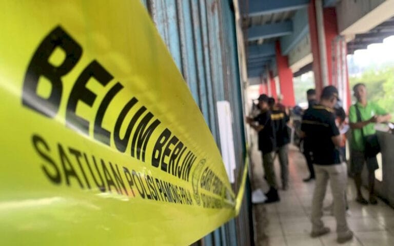 Puluhan Kios Kosong di Pasar Bulu Semarang Disegel