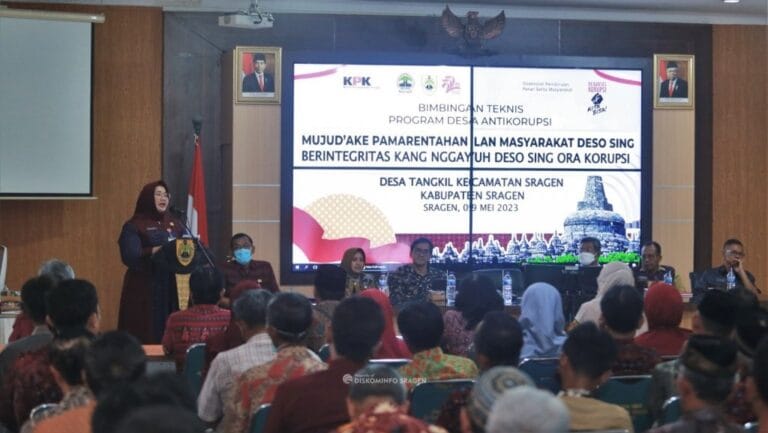 Cegah Tipikor, KPK Gelar Bimtek Desa Antikorupsi di Sragen