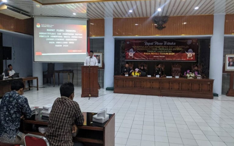 Rapat Pleno Perbaikan Data Pemilih Sementara, Wabub: Jaga Validatas Data