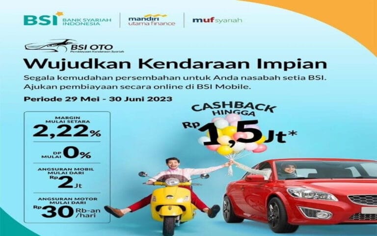 Pembiayaan BSI OTO Triwulan I/2023 Tumbuh 64%