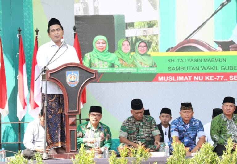 Hadiri Harlah Muslimat NU, Taj Yasin Minta Muslimat Jadi Pemersatu Umat