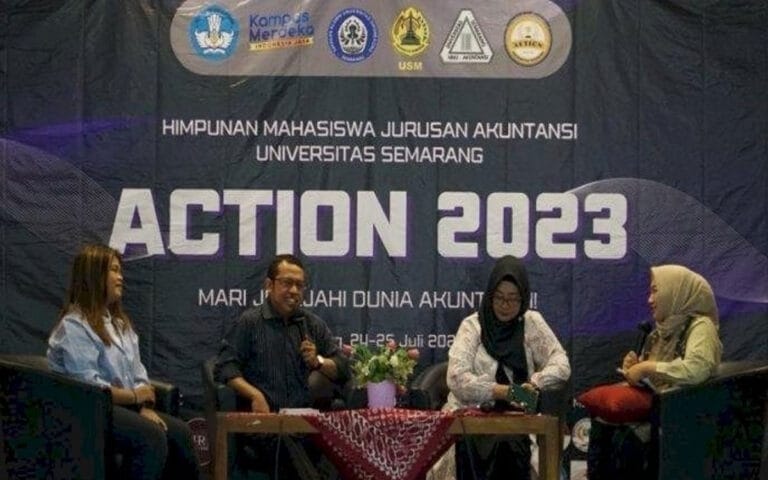 Mahasiswa Akuntasi USM Gelar Talkshow Action 2023
