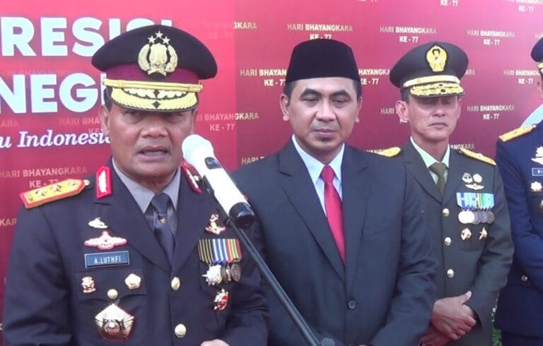 HUT Bhayangkara Ke-77 Diramaikan Kirab Kebangsaan