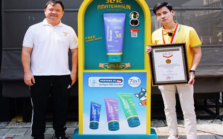 Amaterasun Meraih Rekor MURI Dengan Hadirkan Sunscreen Dispenser Pertama di Indonesia