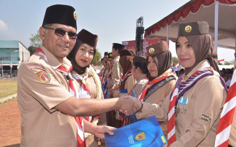 Peringati Hari Pramuka, Kwarcab Boyolali Gelar Upacara di Alun-alun Pancasila