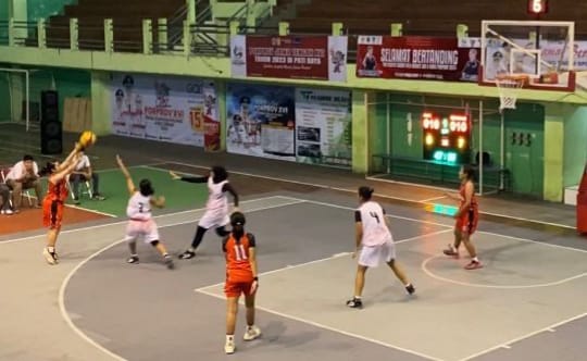 Tampil Percaya Diri, Putri Kota Semarang Raih Medali Emas di Basket 3×3 Porprov Jateng 2023