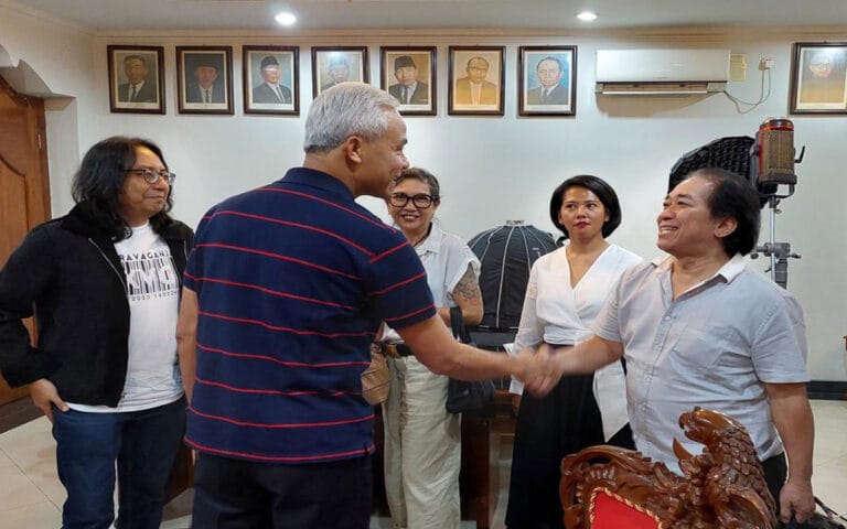 Belasan Musisi Nasional Bertemu Ganjar Diskusikan Program Industri Kreatif