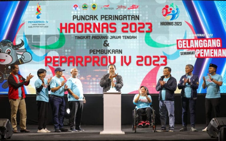 Haornas Tingkat Provinsi di Pati, Pj Gubernur Dorong Masyarakat Semangat Berolahraga