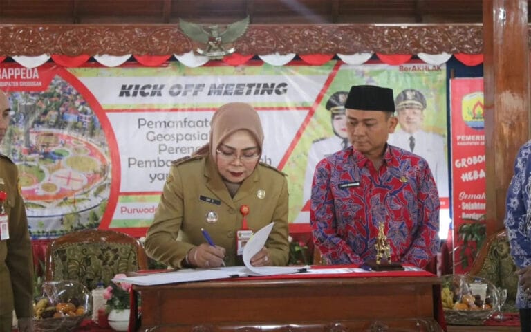 Tingkatkan Kualitas Data Geospasial, Pemkab Grobogan Teken MoU Dengan BIG