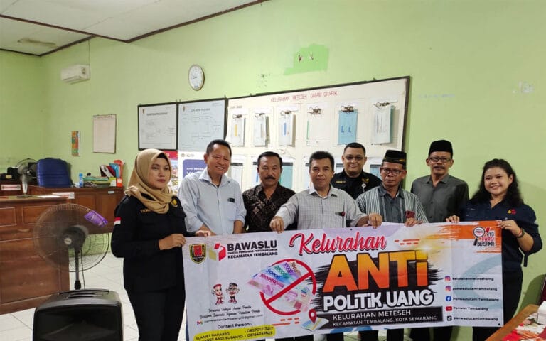 Kelurahan Meteseh Pelopori Deklarasi Kelurahan Anti Politik Uang Pemilu 2024