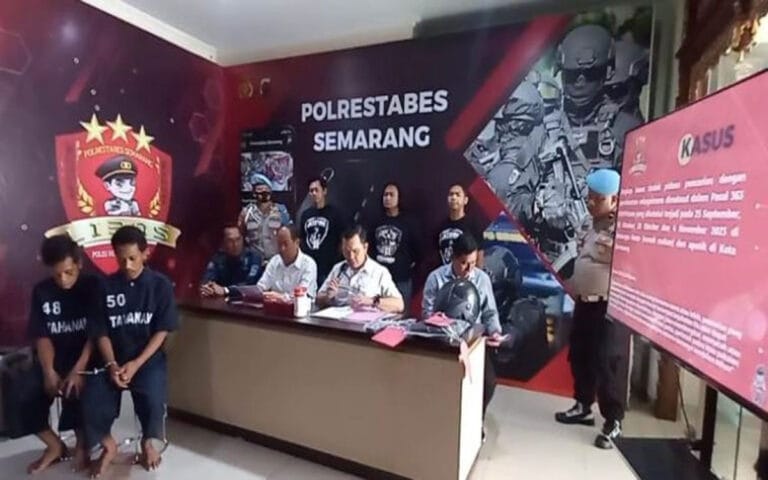 Polrestabes Semarang Tangkap Komplotan Residivis Pencurian di Semarang