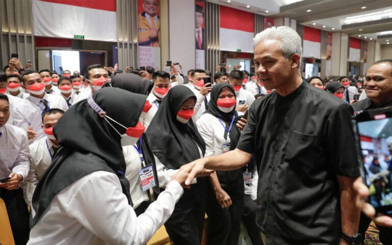 Senangnya 1500 Pekerja Migran Ketemu Ganjar