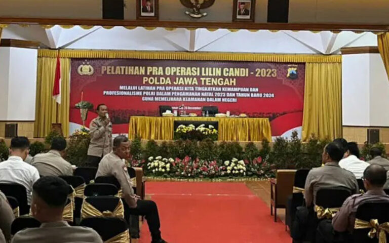 Persiapan Nataru, Polda Jateng Gelar Latpraops Lilin Candi 2023