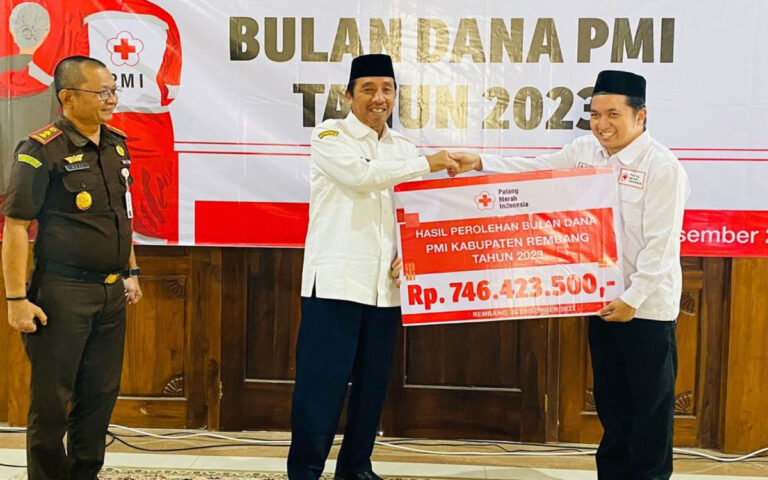Bulan Dana PMI Kabupaten Rembang Lampaui Target