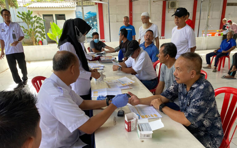 Peduli Kelompok Rentan, Lapas Gandeng Puskemas Ngaliyan Gelar Posyandu Lansia