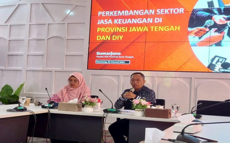 OJK Menilai Industri Jasa Keuangan di Jateng Tumbuh Positif