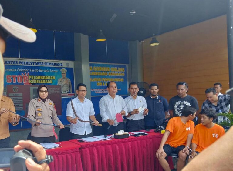 Dua Tersangka Aksi Gengster di Tembalang Semarang Berhasil Diringkus Polisi