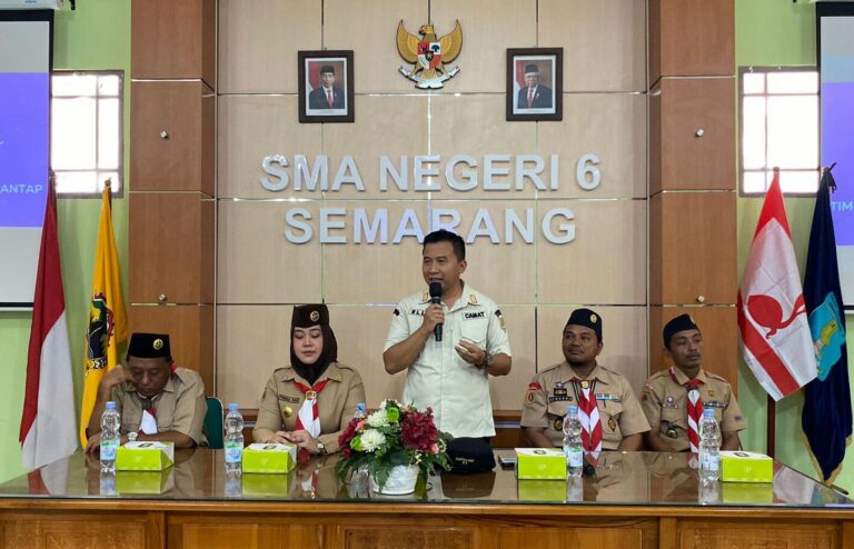Visitasi Gugus Depan Mantab Ranting Semarang Barat di Pangkalan Gugus Depan 12.801-12.802