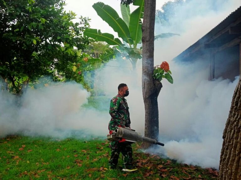 Cegah DBD dan Malaria, Kodam IV/Diponegoro Fogging di Perumahan Wiratama