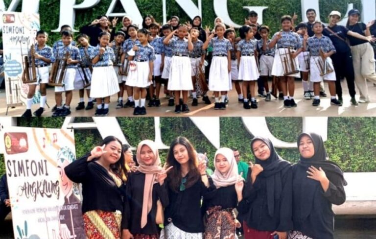 Mahasiswa USM Gandeng Pelajar SD PL Tarcisius Gelar Simfoni Angklung