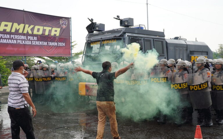 Polres Semarang Gelar Simulasi Sispamkota untuk Kesiapan Pengamanan Pilkada Serentak 2024