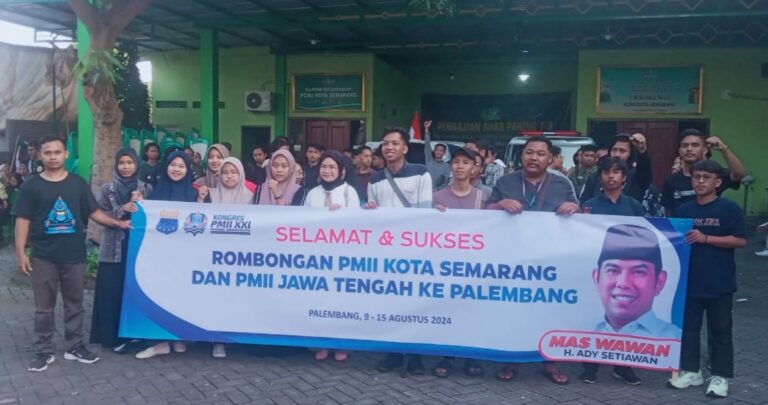 Kongres PMII XXI di Palembang, Mas Wawan Minta Delegasi PMII Kota Semarang dan Jateng Solid