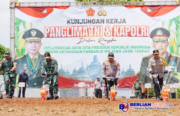 Kapolri dan Panglima TNI Pantau Implementasi Program Ketahanan Pangan di Jateng